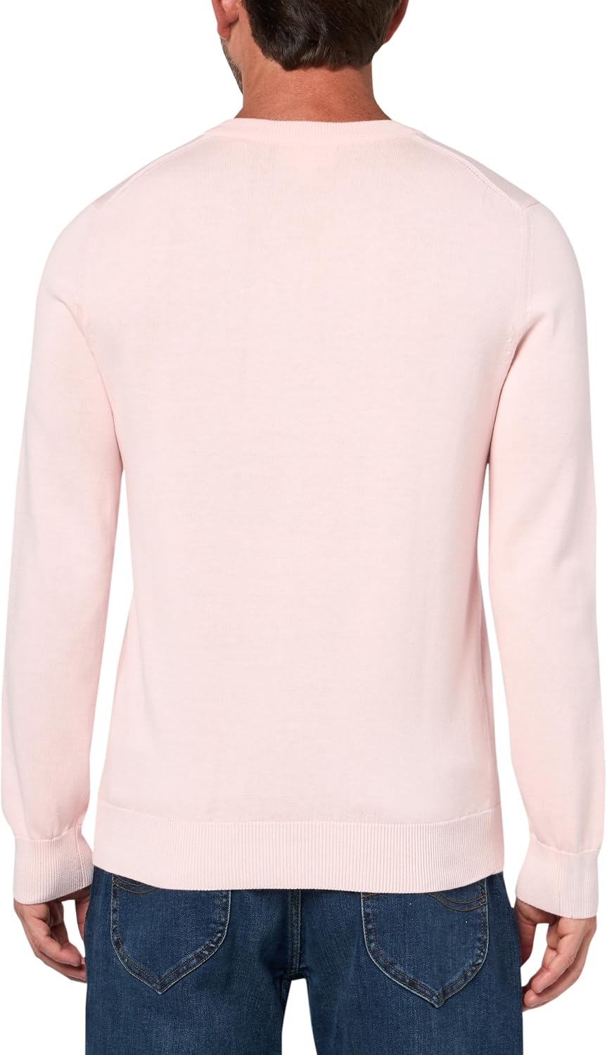 Lacoste Men's Monochrome Cotton V-neck Sweater