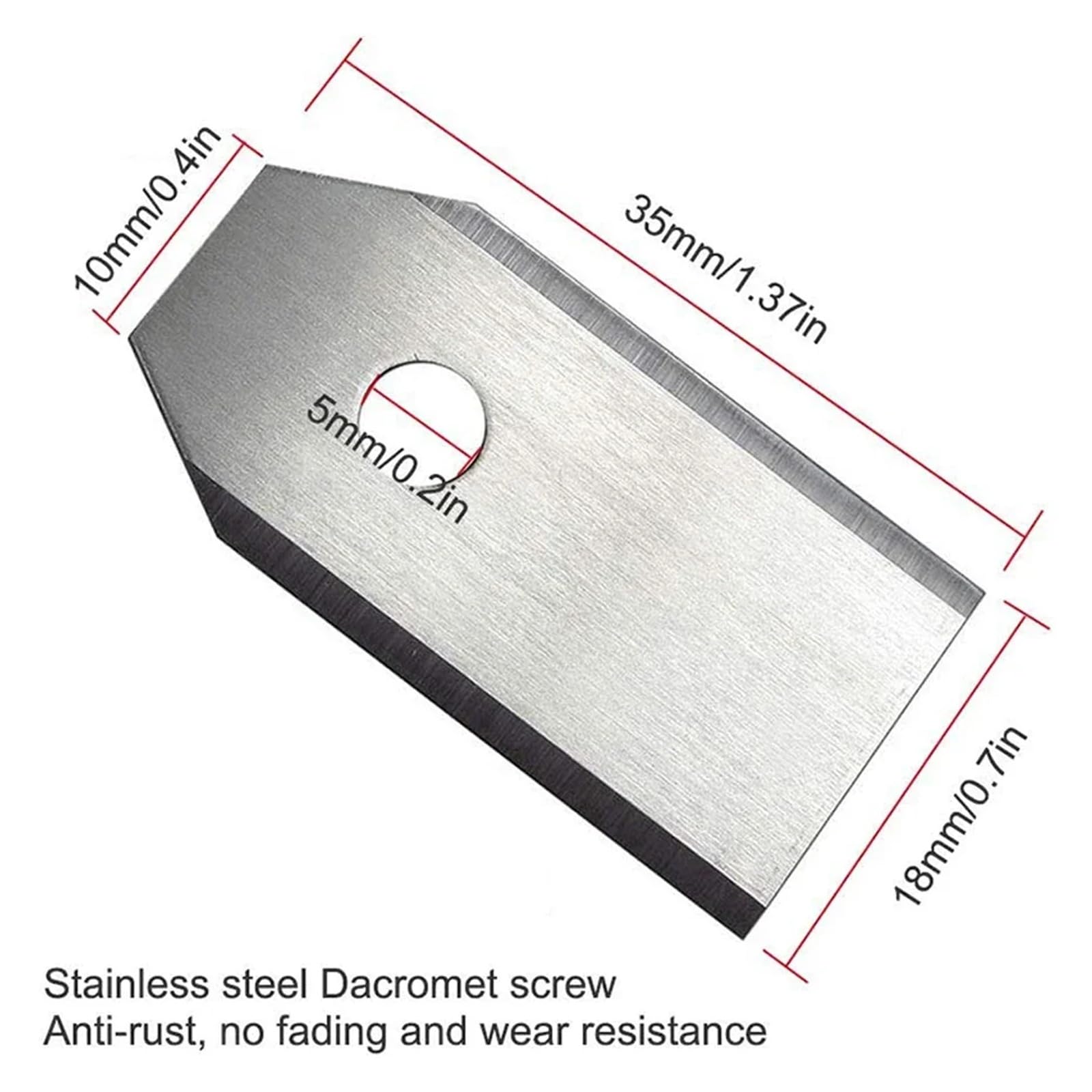 Cuchillas De Repuesto For Cortacésped (30-150 Unidades), Compatibles con Husqvarna, Automower, Gardena Y Robóticas (35 X 18 X 0,75 Mm)(Silver 90PCS)