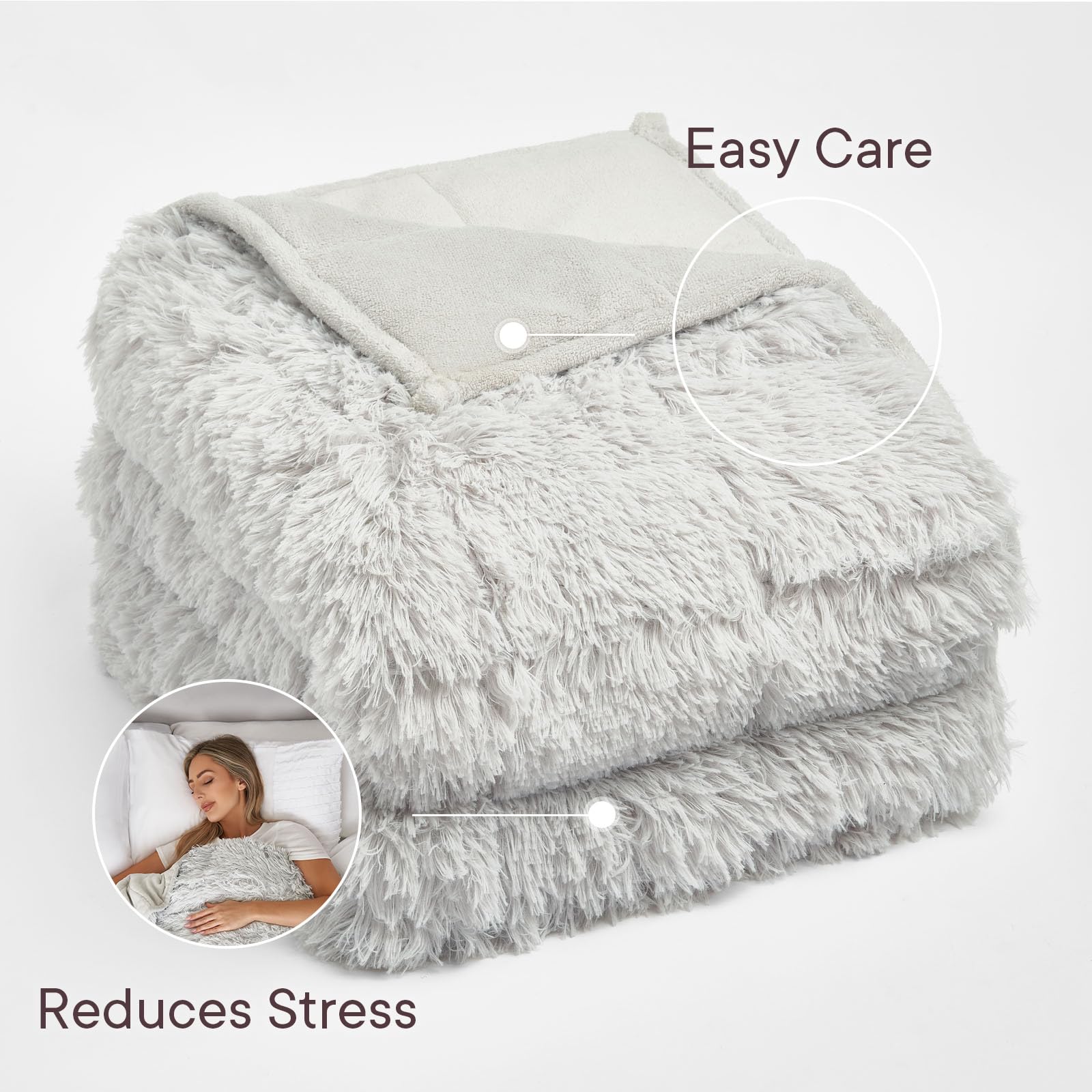 Sienna Verstellbar, Polyester, Silbergrau, 125 x 180cm, 6kg(13lb)