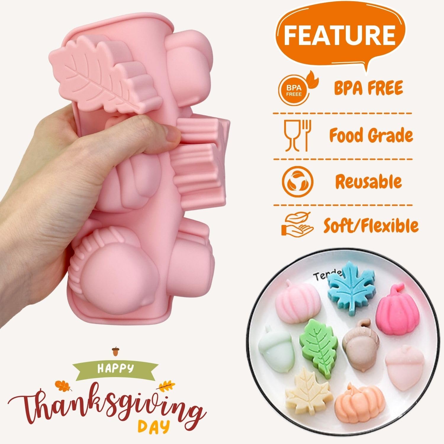 Moules à Gâteau Chocolat Silicone Alimentaire Moules En Silicone 3D Citrouille TAXTYHRE Lot De 2 - Pour Gâteaux, Chocolats, Desserts D'automne, Halloween, Thanksgiving Moules 3D Thanksgiving Moules à Gâteau Chocolat Silicone Alimentaire Moules En Silicone 3D Citrouille TAXTYHRE Lot De 2 - Pour Gâteaux, Chocolats, Desserts D'automne, Halloween, Thanksgiving Moules 3D Thanksgiving