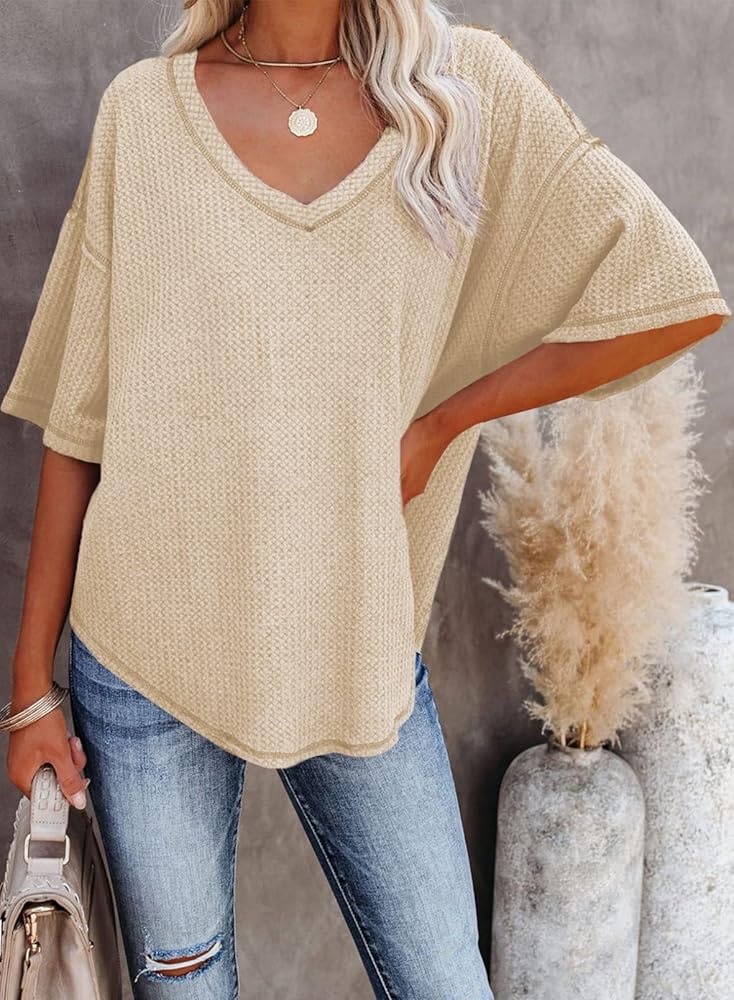 トップス abeundmor EYELET WAFFLE TOPS abeundmor EYELET WAFFLE TOPS