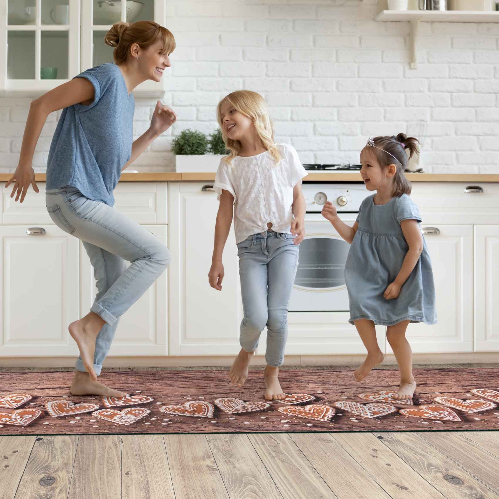 ANRO Keukentapijt, keukenloper, antislip en wasbaar, tapijtloper, vloermat voor keuken, hal, dieren, afwasbaar, 140 x 48 cm ANRO Keukentapijt, keukenloper, antislip en wasbaar, tapijtloper, vloermat voor keuken, hal, dieren, afwasbaar, 140 x 48 cm