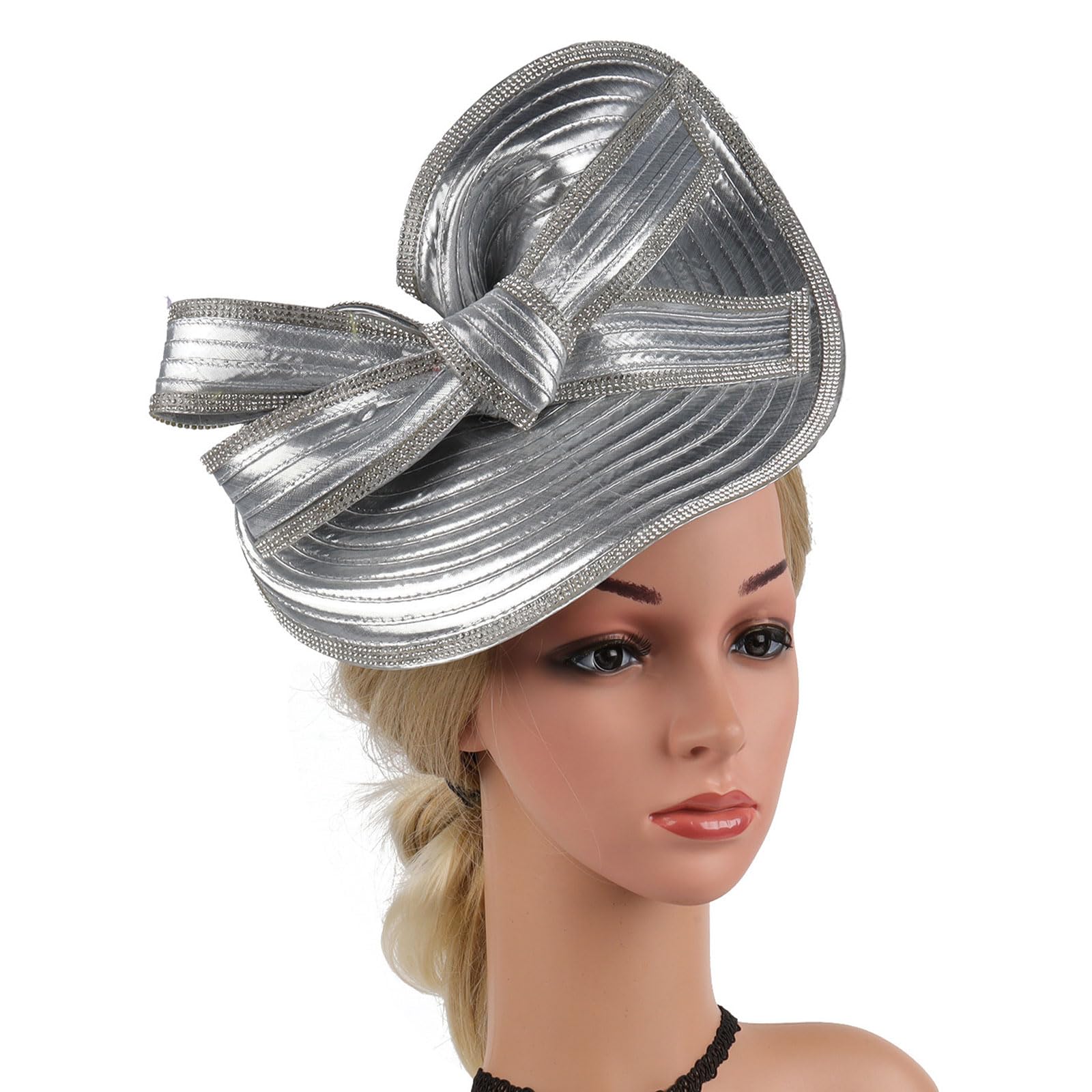 Serre-tête bibi avec nœud coiffure de mariage rapide sans effort - 7