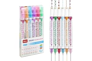 Flownwing Curved Highlighter Pen Set - Unleash Your Creativity with Vibrant Curves!