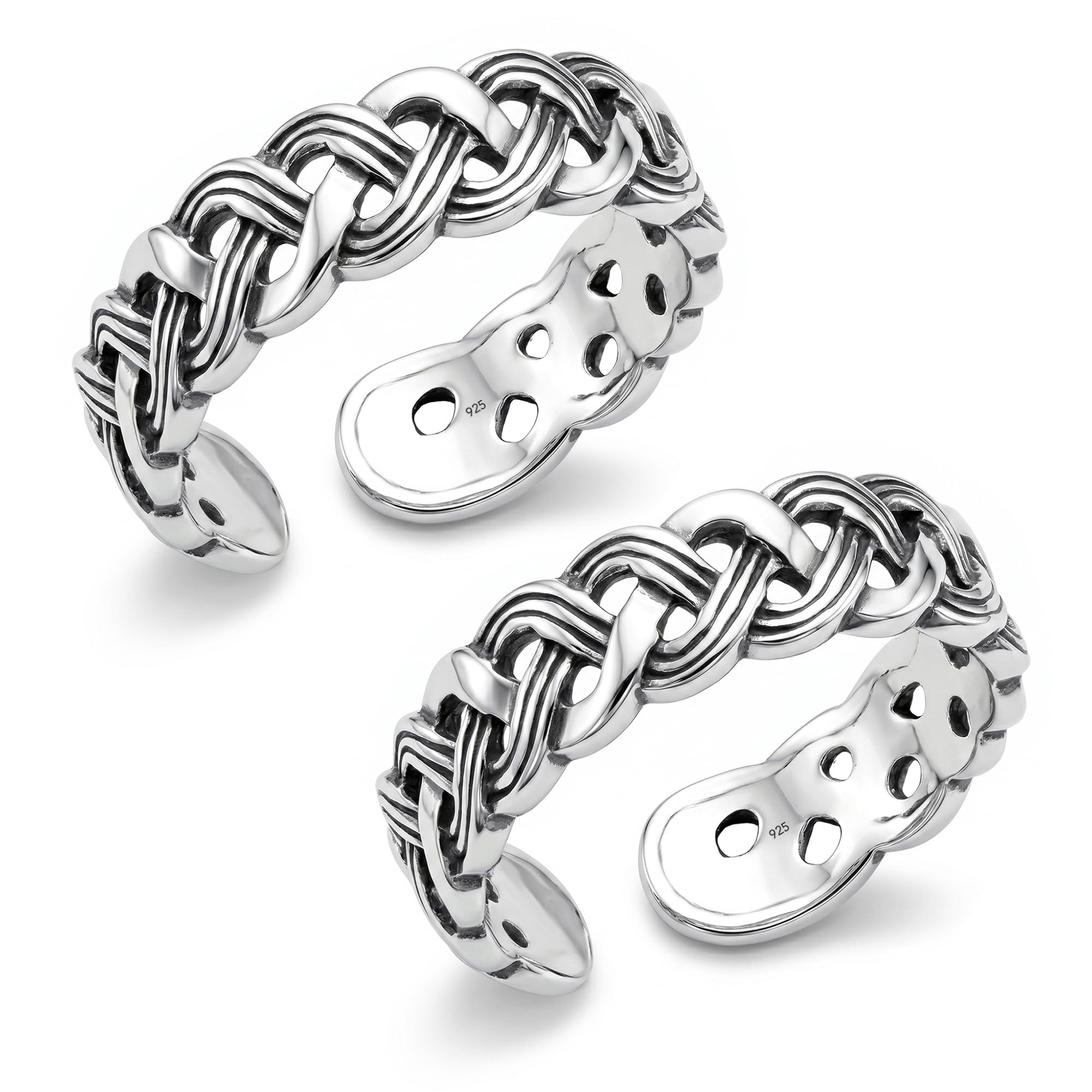truesilver acpl Women's Antique Toe Ring in 925 Sterling Silver, Pure Silver Toe-Ring for Women-picture-12