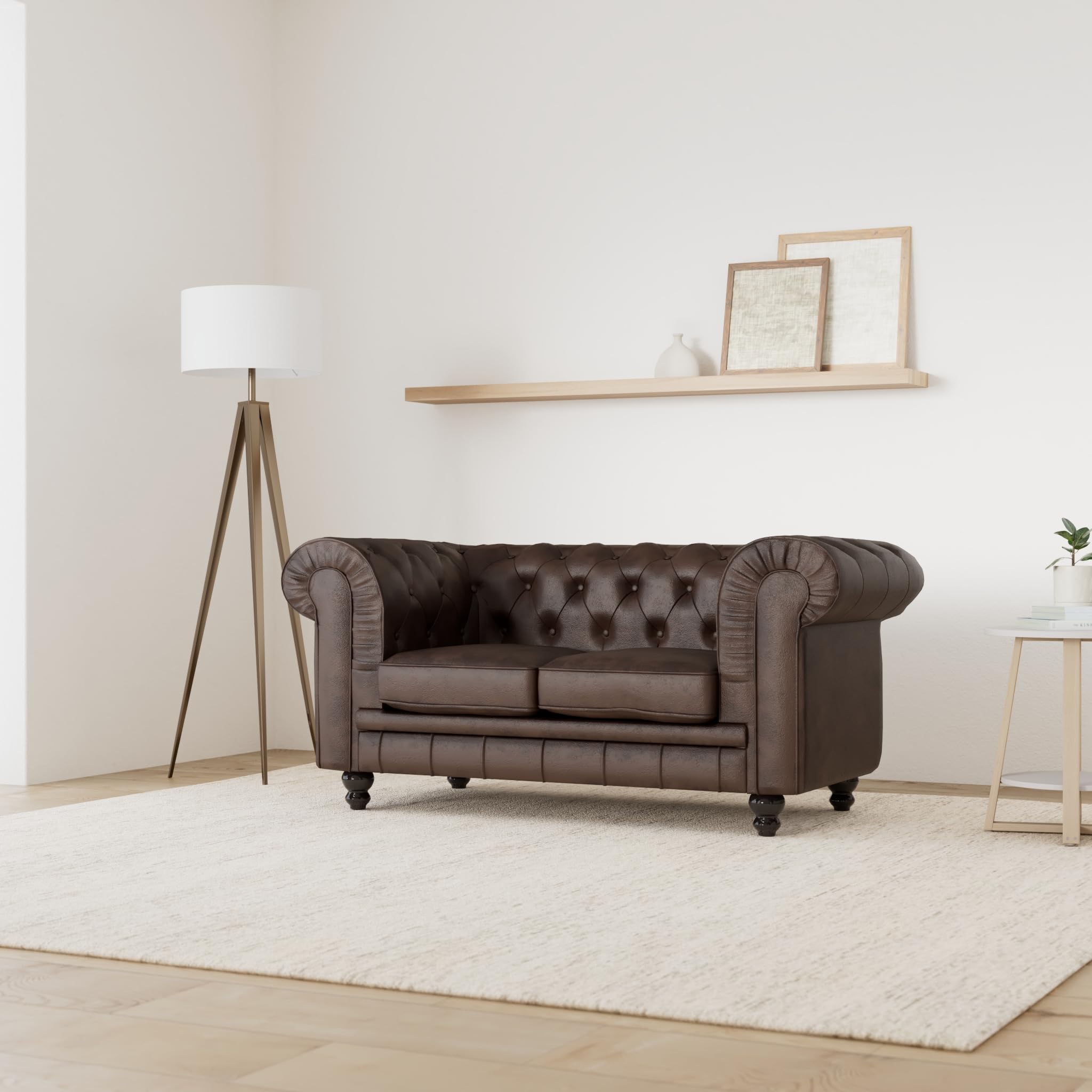 INTENSE DECO Canapé Chesterfield 2 Places Vintage