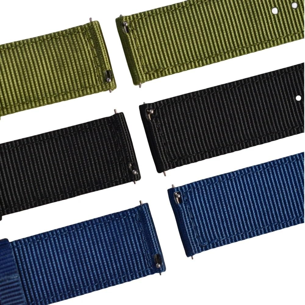 Remplacement du bracelet de la montre intelligente Bracelet de montre en Nylon de 22mm, Bracelet de sport à dégagement rapide for femmes et hommes