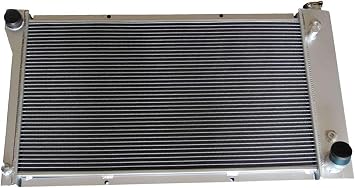 Aluminum Radiator 28 x 16 Core Compatible With 1967-1972 C10 C20 C30 C1500 K10 K20 K30 K1500 Pickup Suburban Panel Chevy Parts V8/Gmc