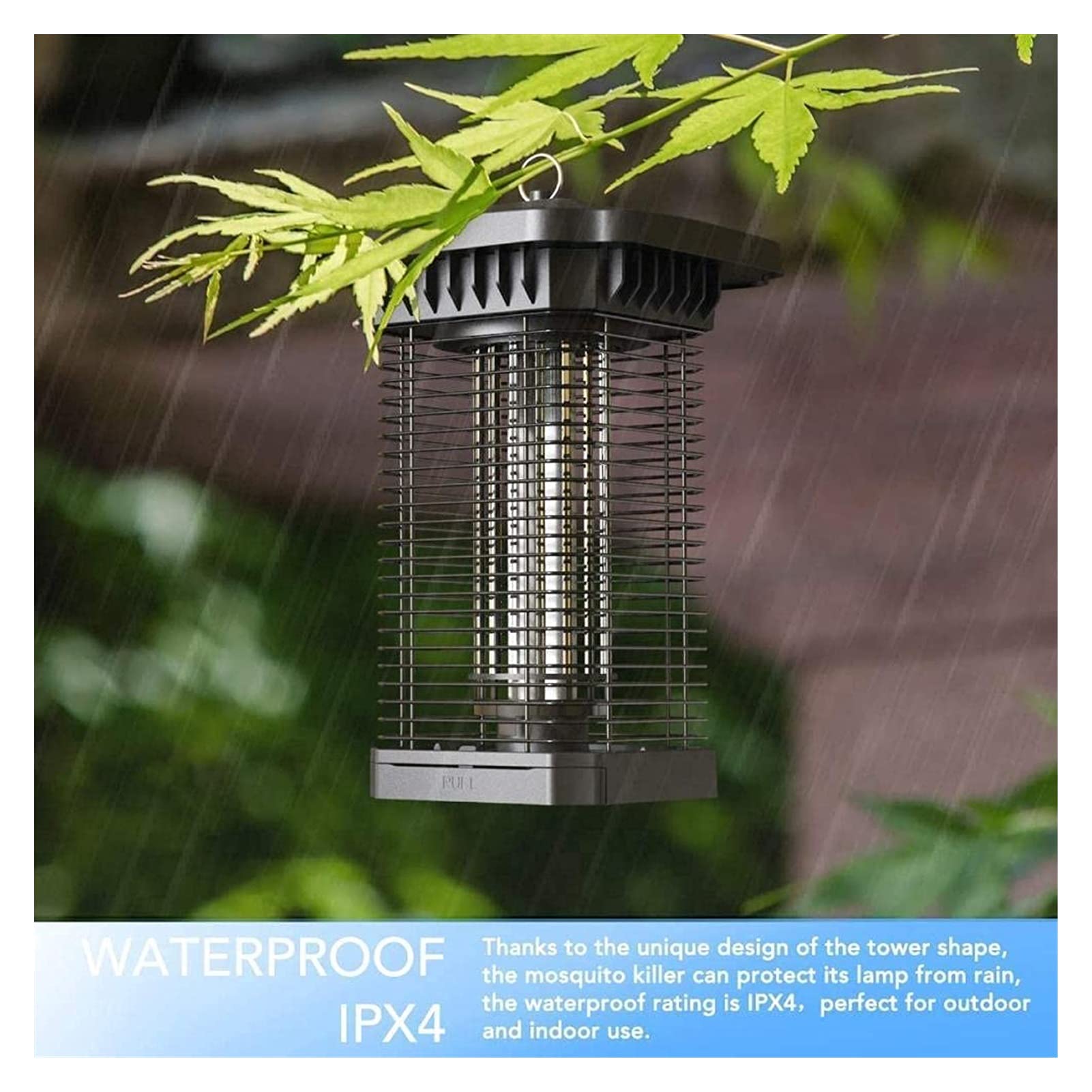 Lampada portatile appendibile per uccidere la zanzara Lampada elettrica per zanzare Zapper Lampada trappola per luce UV per la casa Camera da letto Cortile Tenda da campeggio Repellente per insetti