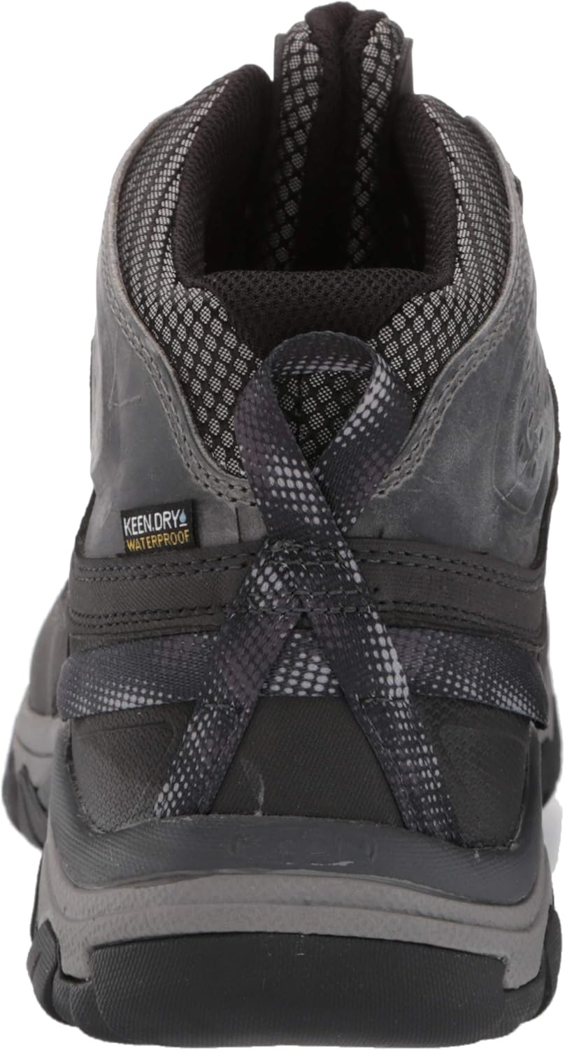 KEEN Men's Targhee III Mid Height Waterproof Hiking Boot 10.5 Drizzle/Keen Yellow