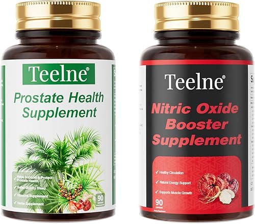 Suplemento de apoyo para la salud de la próstata con refuerzo de óxido nítrico  90 cápsulas y 90 cápsulas