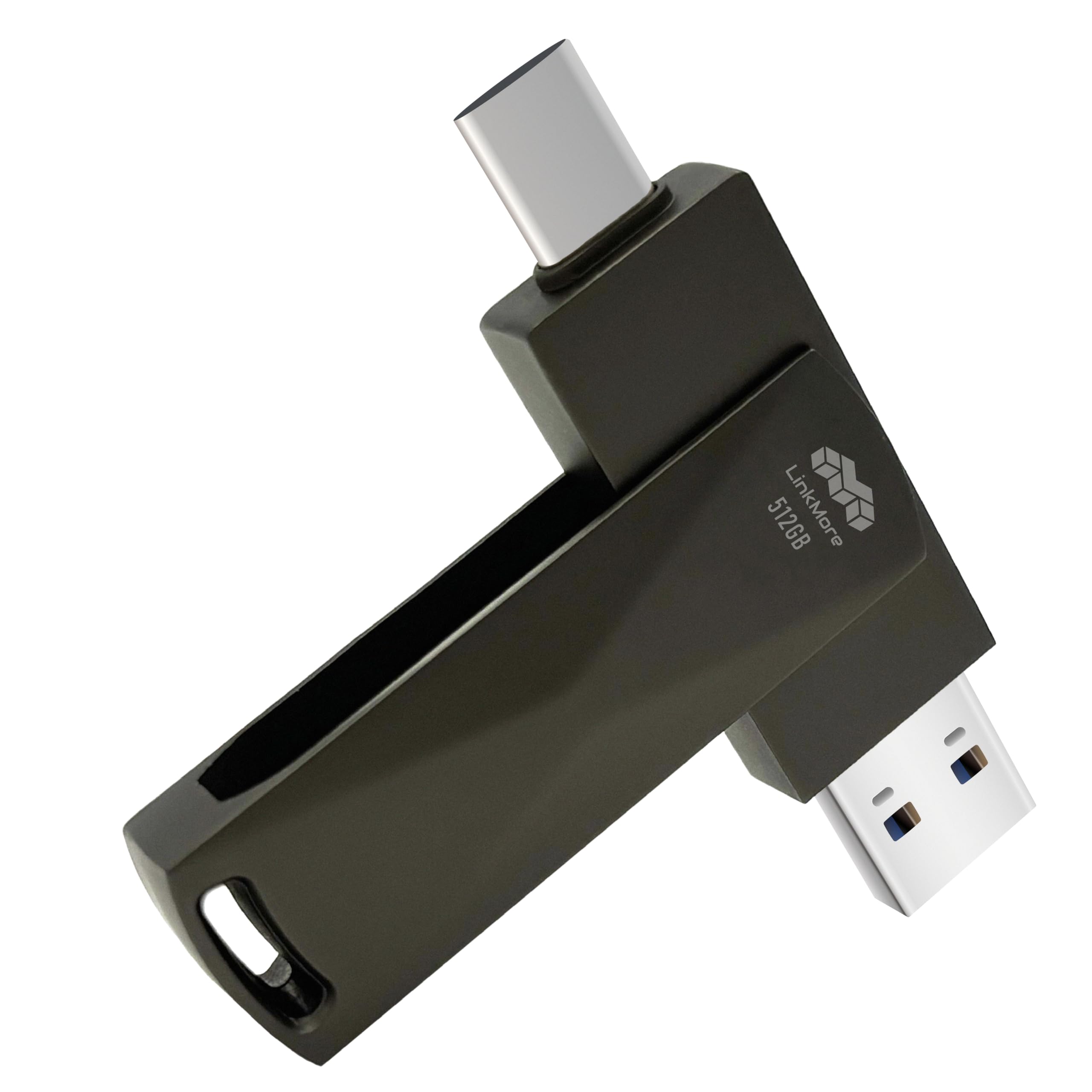 Amazon.co.jp: LinkMore 512GB ポータブルSSD USB-A/Type-C 両対応 360