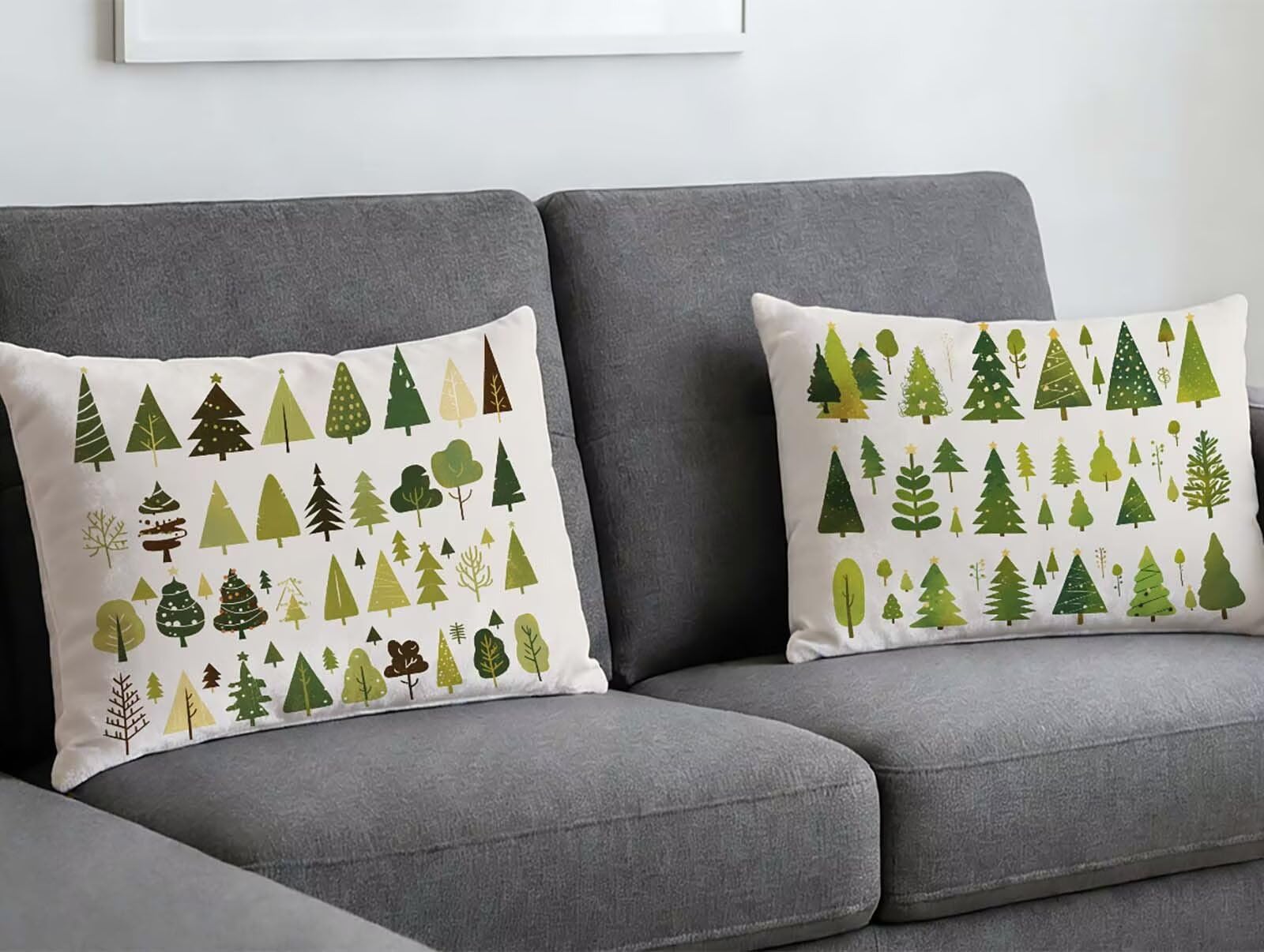 Oreiller 40x70 Velours Motif Arbre pour Sublimer votre Salon et Lit