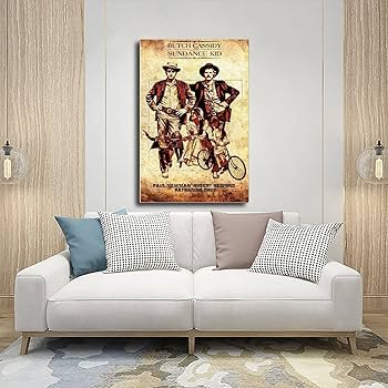 値下げ！【新品】リビングルーム装飾画 装飾画~2 Amazon｜映画ポスターブッチキャシディとサンダンスキッド1