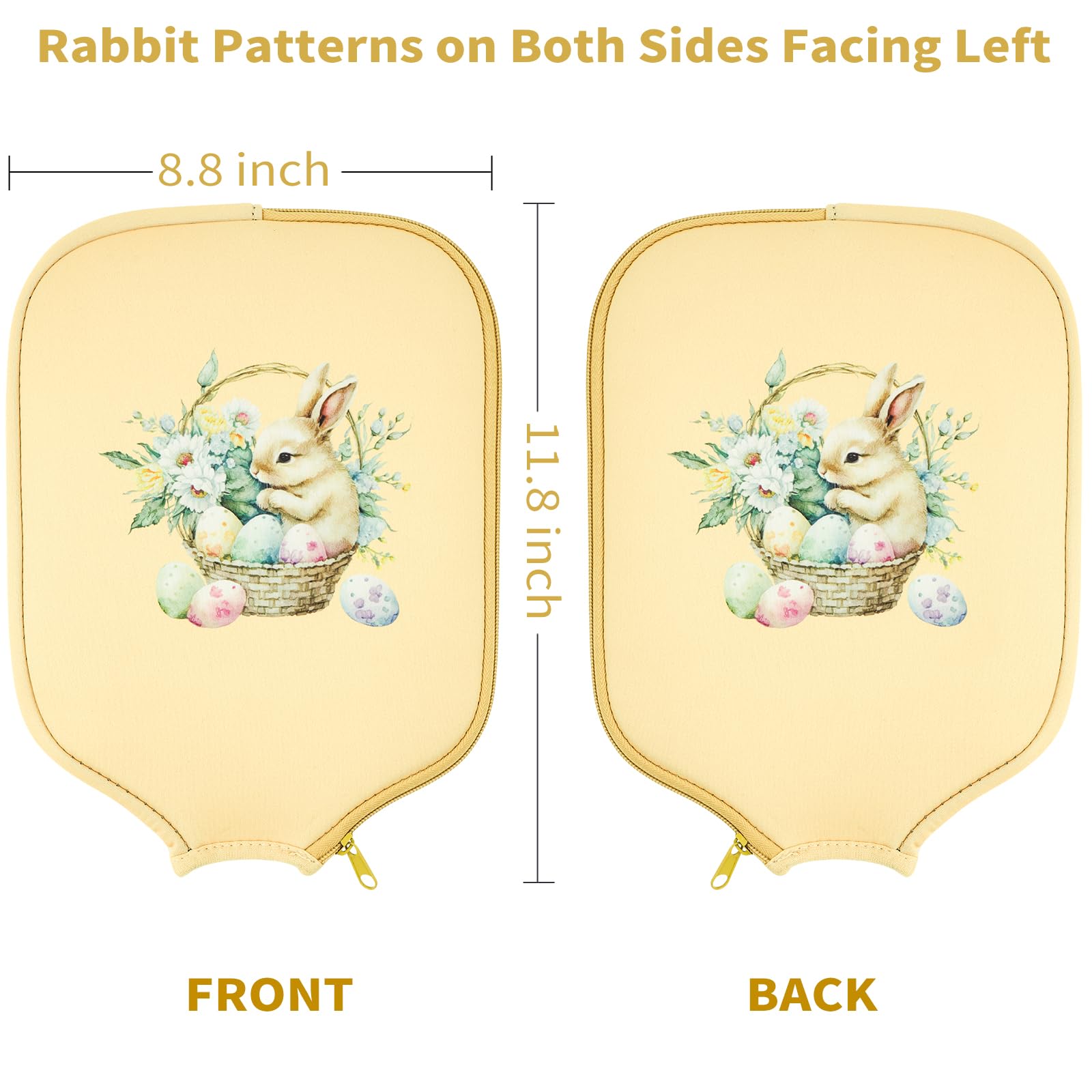 Housse De Protection En Néoprène Pour Raquette De Pickleball, 21,8 X 30