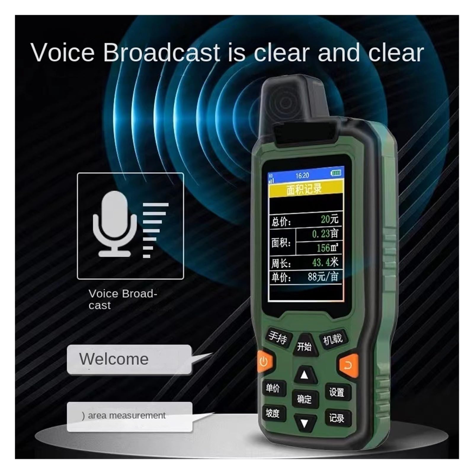 Navigatore GPS Portatile Da Esterno ZL-190 Mu Ad Alta Precisione A 6 Stelle Indicatore Di Posizione E Coordinate Misuratore Di Acri Dispositivo Land Mu