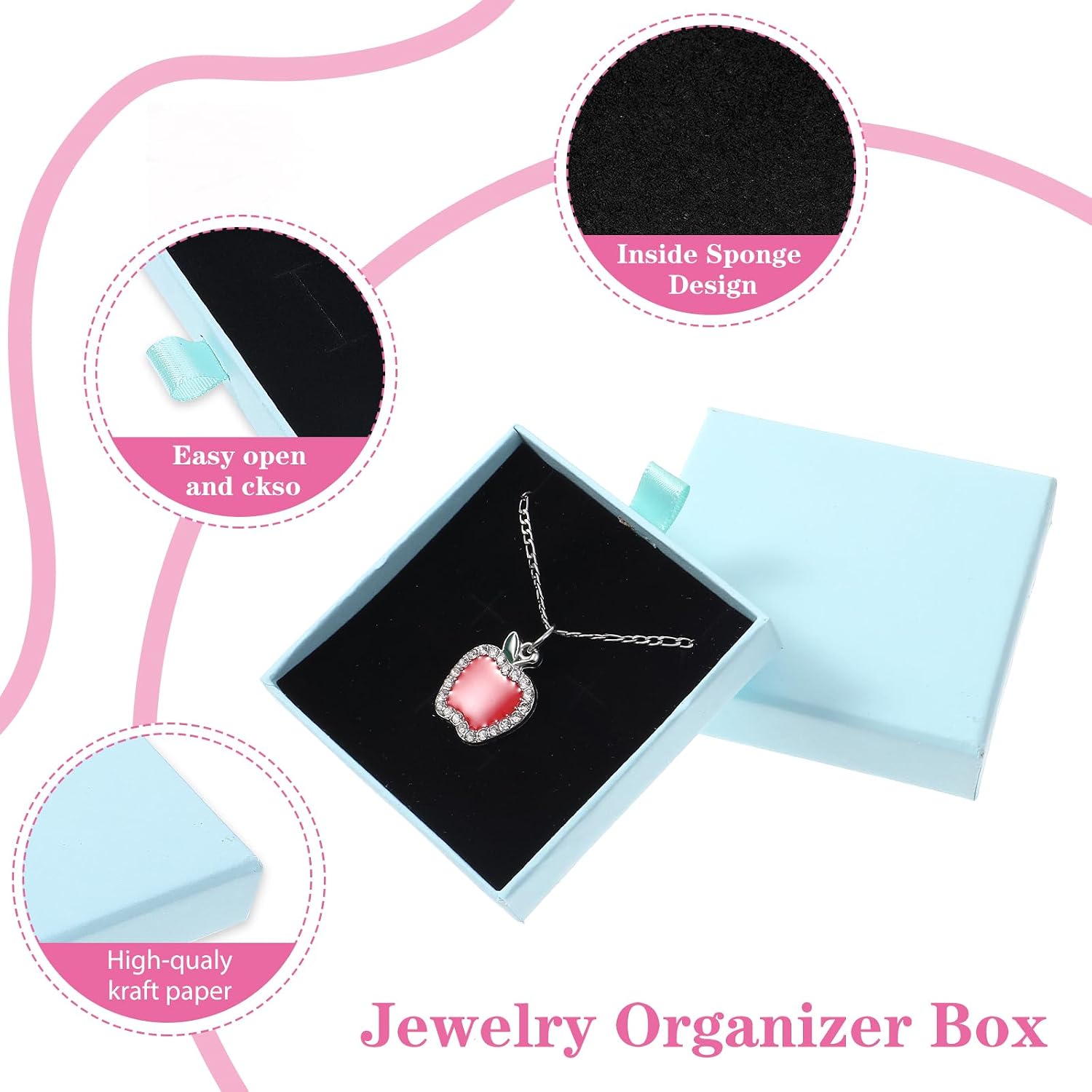 2 Pcs Bracelet Gift Box 3.1x3.1x0.7 Inch Small Jewelry Gift Box Cardboard Jewelry Boxes Square Necklace Earring Bracelet Gift Boxes Small Gift Boxes for Bracelets Necklaces Earrings Jewellery Gift