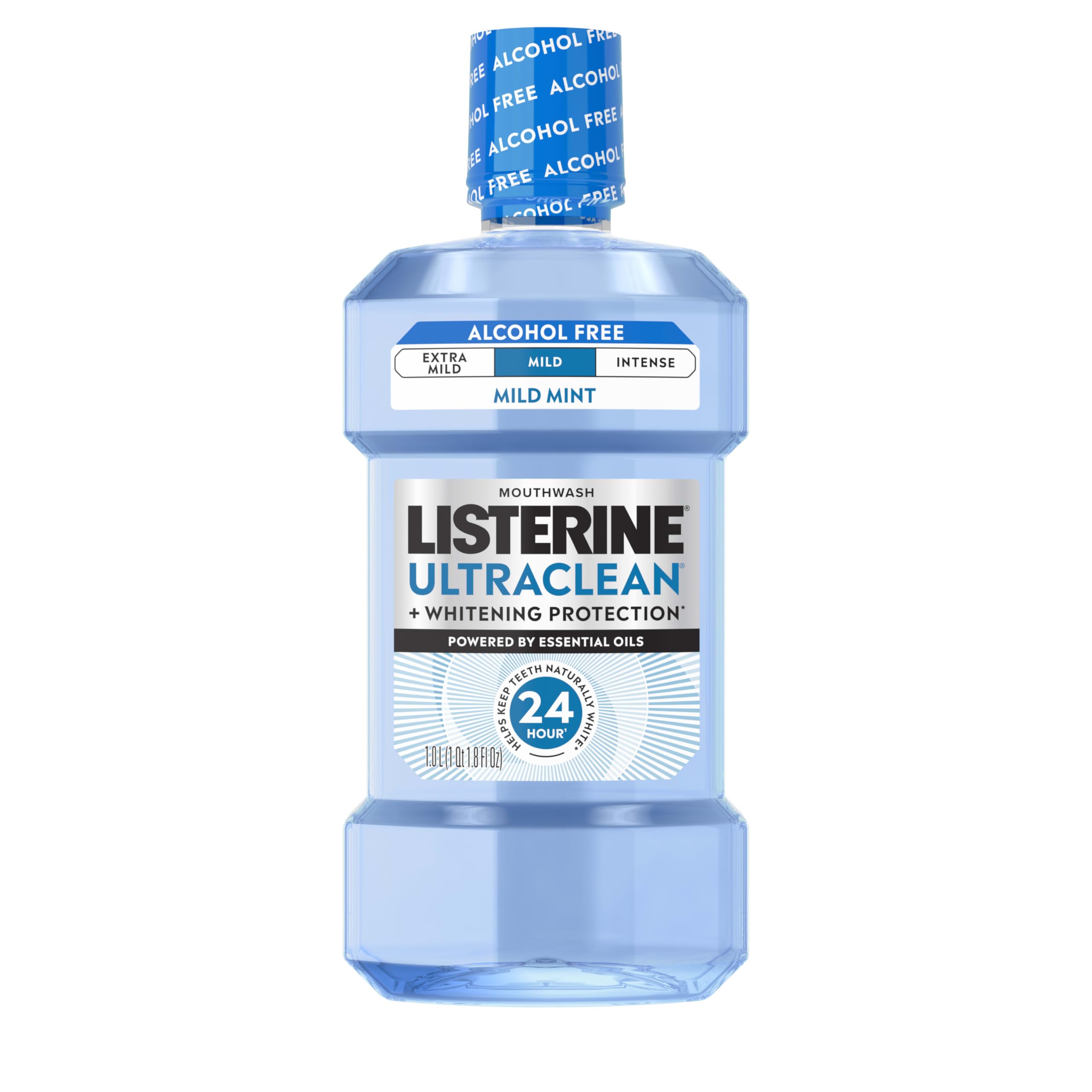 Listerine Ultraclean Alcohol-Free Mild Mouthwash Whitening Protection Alcohol Free Tartar Control Oral Rinse Provides Fresh Breath Mild Arctic