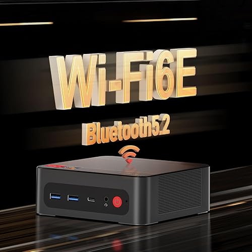Miniatura 9 de BOSGAME Mini PC H68 Ryzen 7 AMD 6800H (8C12T, hasta 4.7 GHz), 16 GB DDR5 512 GB PCIe M.2 SSD Mini computadoras de escritorio W11 Pro, compatible con