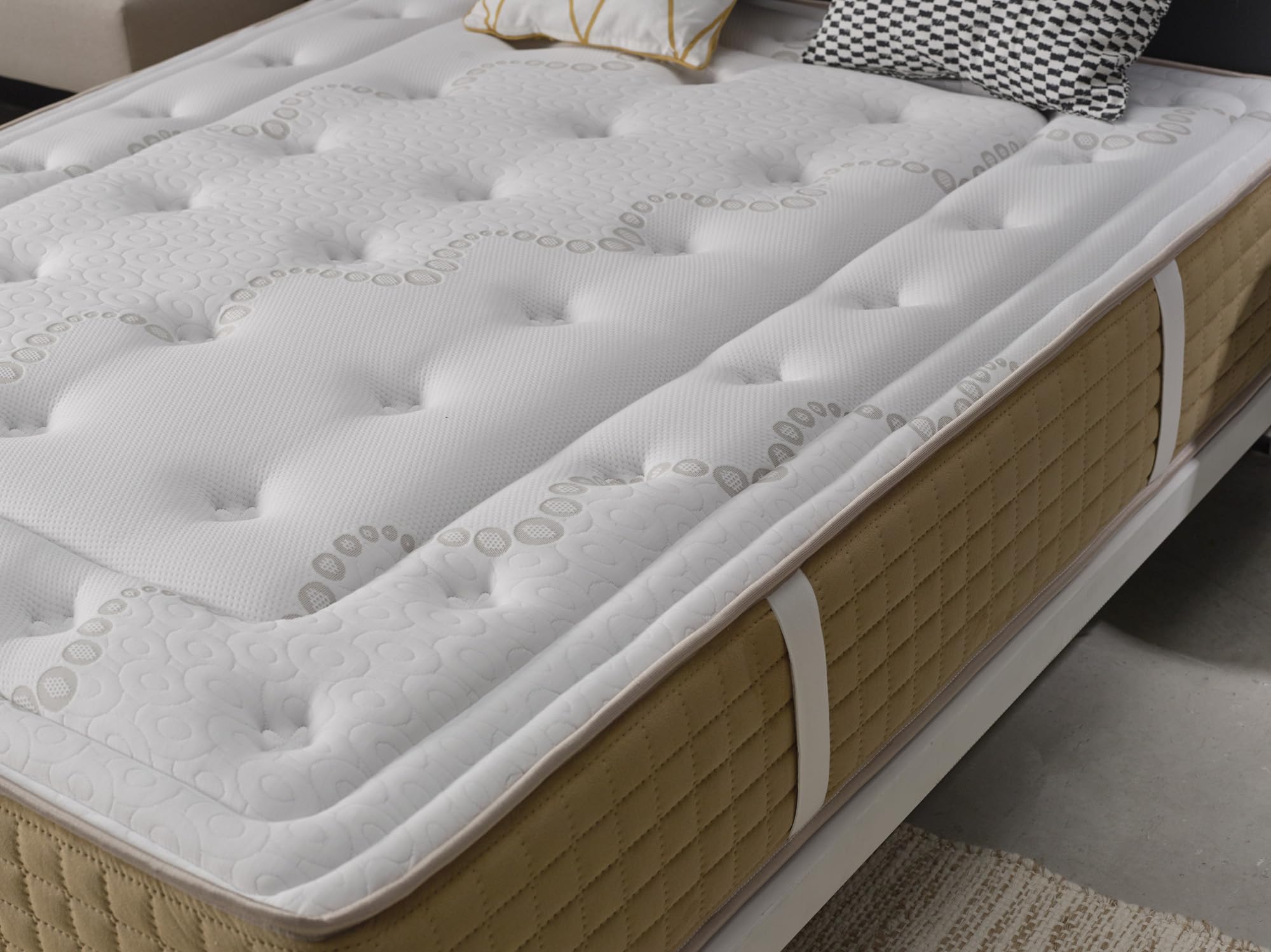 Simpur, Colchón 120x190 cm Bliss Confort, Grosor 25 cm, 11 Zonas de Confort, Soporte Firme, Espuma viscoelástica, ortopédico, Extremadamente Duradero