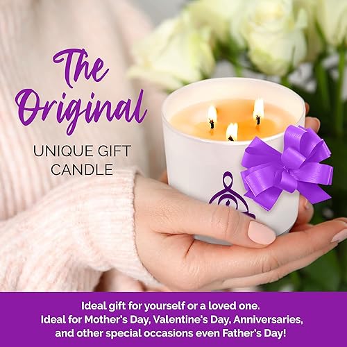 Miniatura 8 de Vela grande de vainilla y lavanda, velas perfumadas para el hogar, vela grande de 3 mechas de aromaterapia vertida a mano para 50 horas de tiempo de