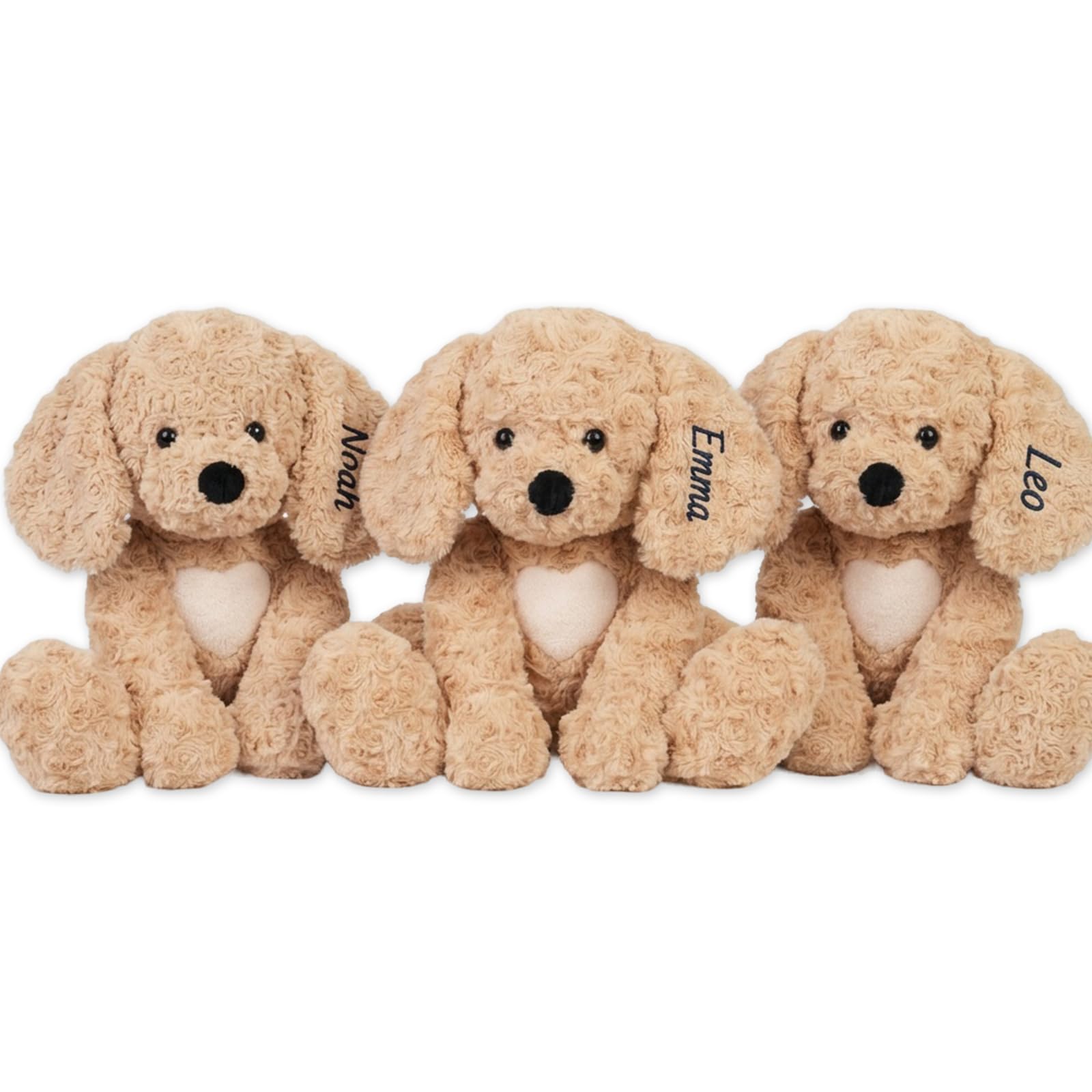 DUCKBE Custom Dog Stuffed Animal with Embroidered Name, Birthday Children’s Day Gifts for Baby Toddler, Personalized 14 Inch Golden Retriever Dog Plush Large Stuffed Animal Gifts for Boys Girls - 2