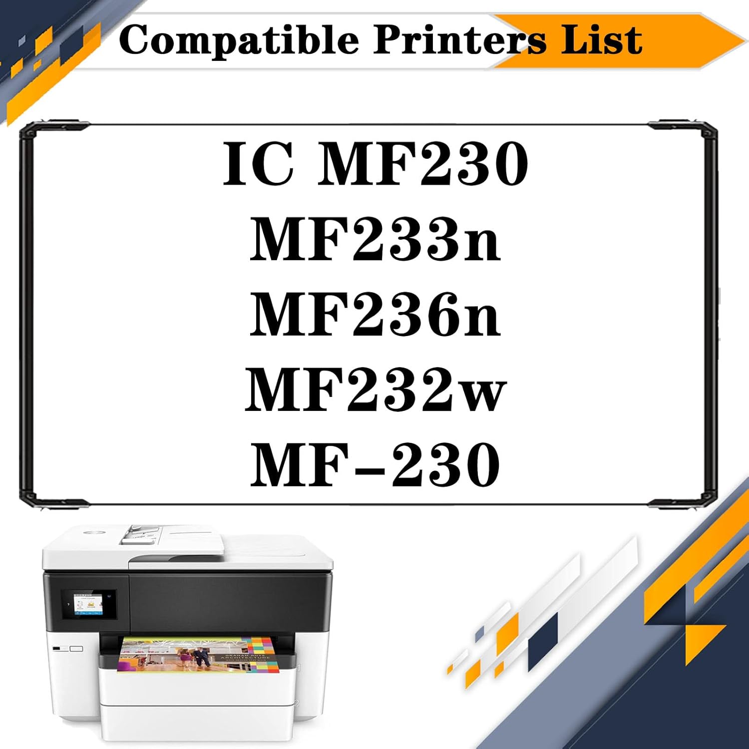 Compatible Printers List for WMSNUH MF-230 MF230 Toner Cartridges