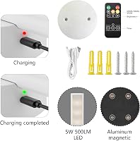 Aipsun Vezeték Nélküli Fali Lámpa 10000 mAh Akkumulátorral, Távirányítóval, 60 cm, Fényerőszabályzós, Időzíthető, Hálószobába, Nappaliba 7