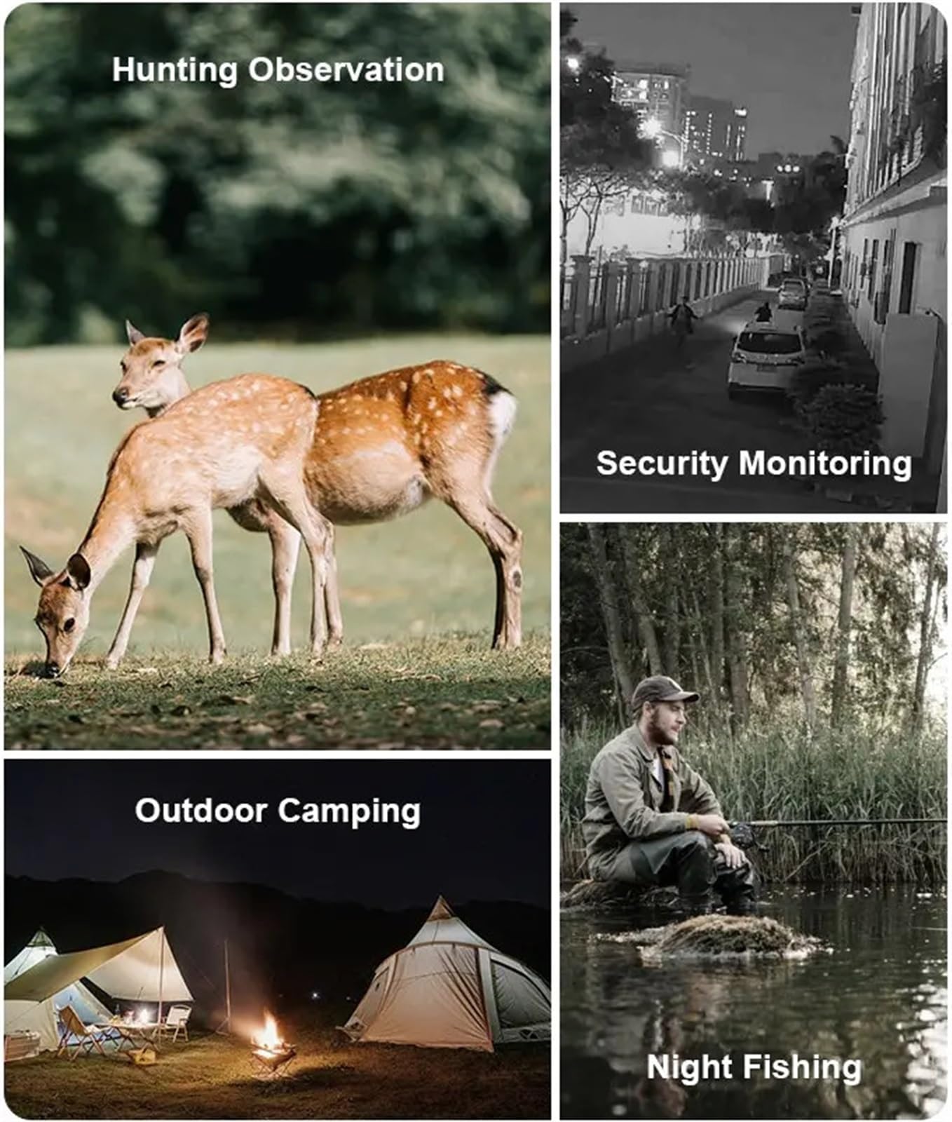 Monokular noktowizyjny z kartą 32G Cyfrowy luneta nocna na podczerwień do monokularu myśliwskiego z kamerą i kamerą 300-400 jardów Obserwowanie i nagrywanie