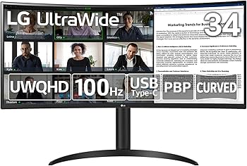 Amazon.co.jp: LG ウルトラワイドモニター 34WR55QC-B / 34インチ