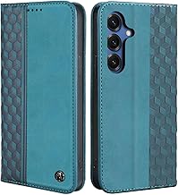CXTCASE Handyhülle für Samsung Galaxy S25 Hülle, Lederhülle Flip Case für Samsung Galaxy S25, PU Leder Stoßfeste Magnetische Schutzhülle Tasche für Samsung Galaxy S25, Grün