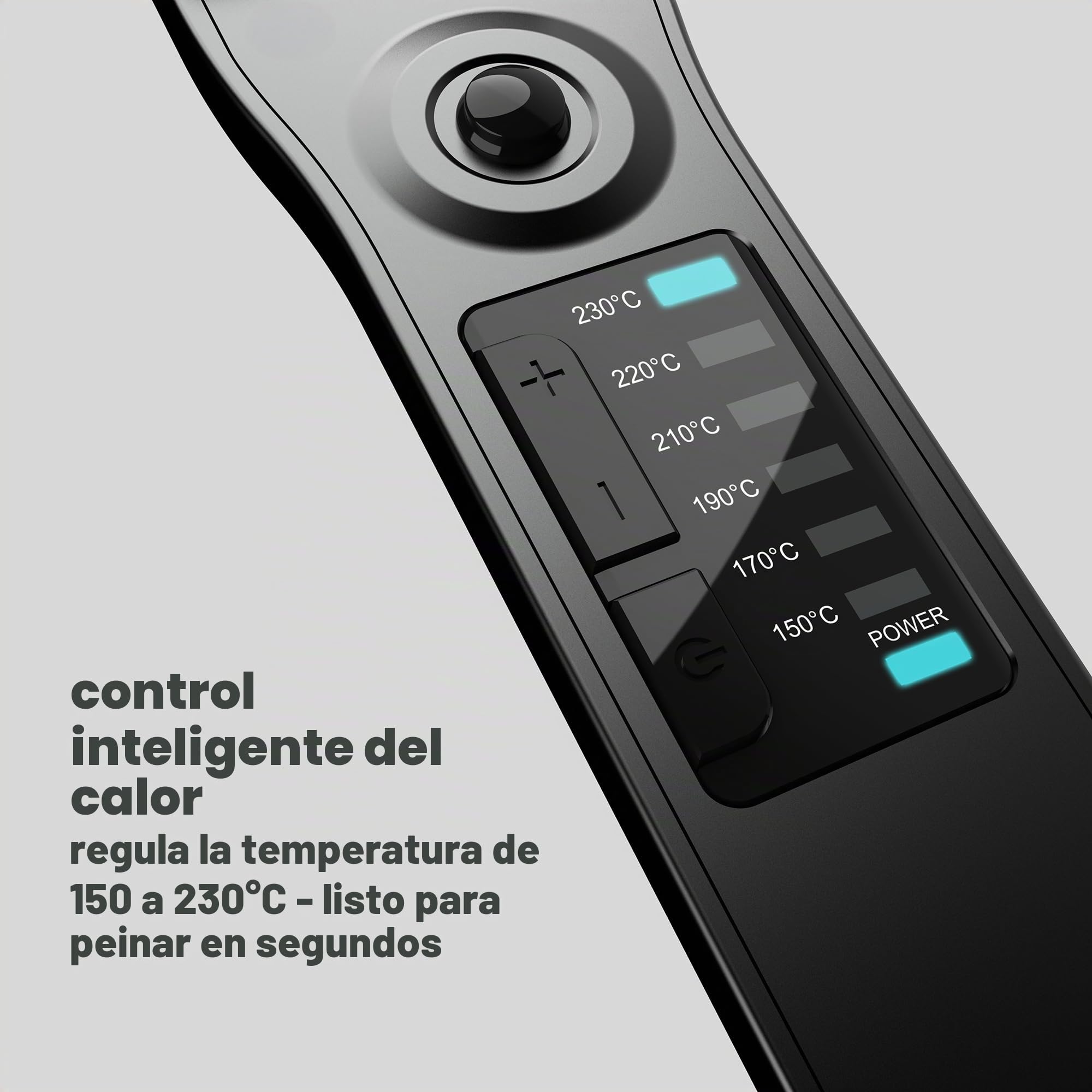 REVAMP Steam Care Plancha de Pelo de Vapor Cerámica - Iónica | Placas Iónicas, Alisado Profesional, sin Frizz, Cabello Hidratado, Calentamiento Rápido