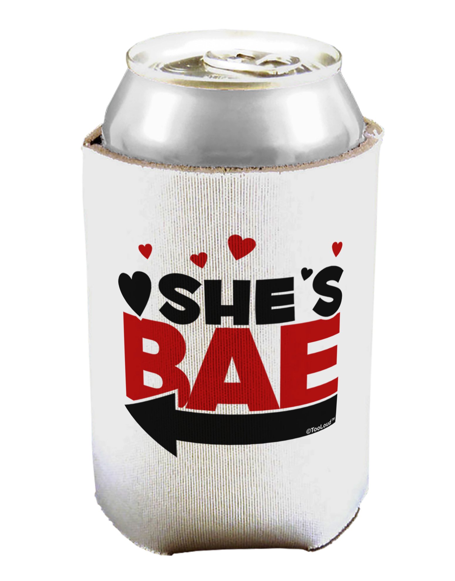 TOOLOUD She's BAE - Left Arrow Can/Bottle Insulator Cooler - 2 Pack