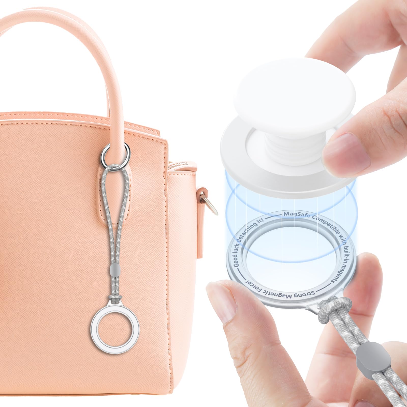 Amazon.com: UYCCIMB Magnetic Phone Grip Storage, Anti-Lost for