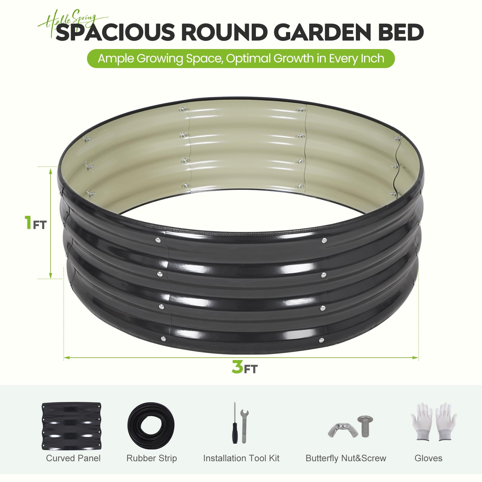 Galvanized Raised Garden Beds - 2 Pack 3x3ft -2 Galvanized Raised Garden Beds - 2 Pack 3x3ft -2