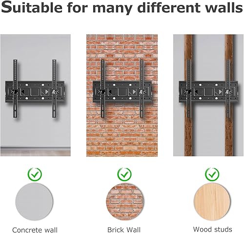 Miniatura 8 de Soporte de pared para TV de movimiento completo para la mayoría de televisores LCD LED 4K planoscurvos de 26 a 65 pulgadas, brazos articulados
