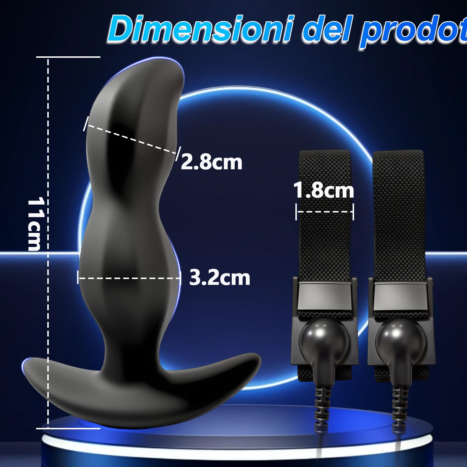 Elettrostimolazione Plug Anale Anello per Pene con Shock Elettrico Dilatatore Anale Massaggiatore Prostata per Uomini Stimolatore G-Spot Donna Butt Plug Silicone Sessuali per Coppie BDSMS Toys