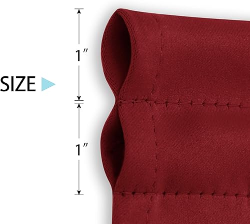 Miniatura 3 de Deconovo Cortinas de Navidad, cortina de puerta francesa, oscurecimiento de habitación y aislamiento térmico, cortinas opacas para decoración de