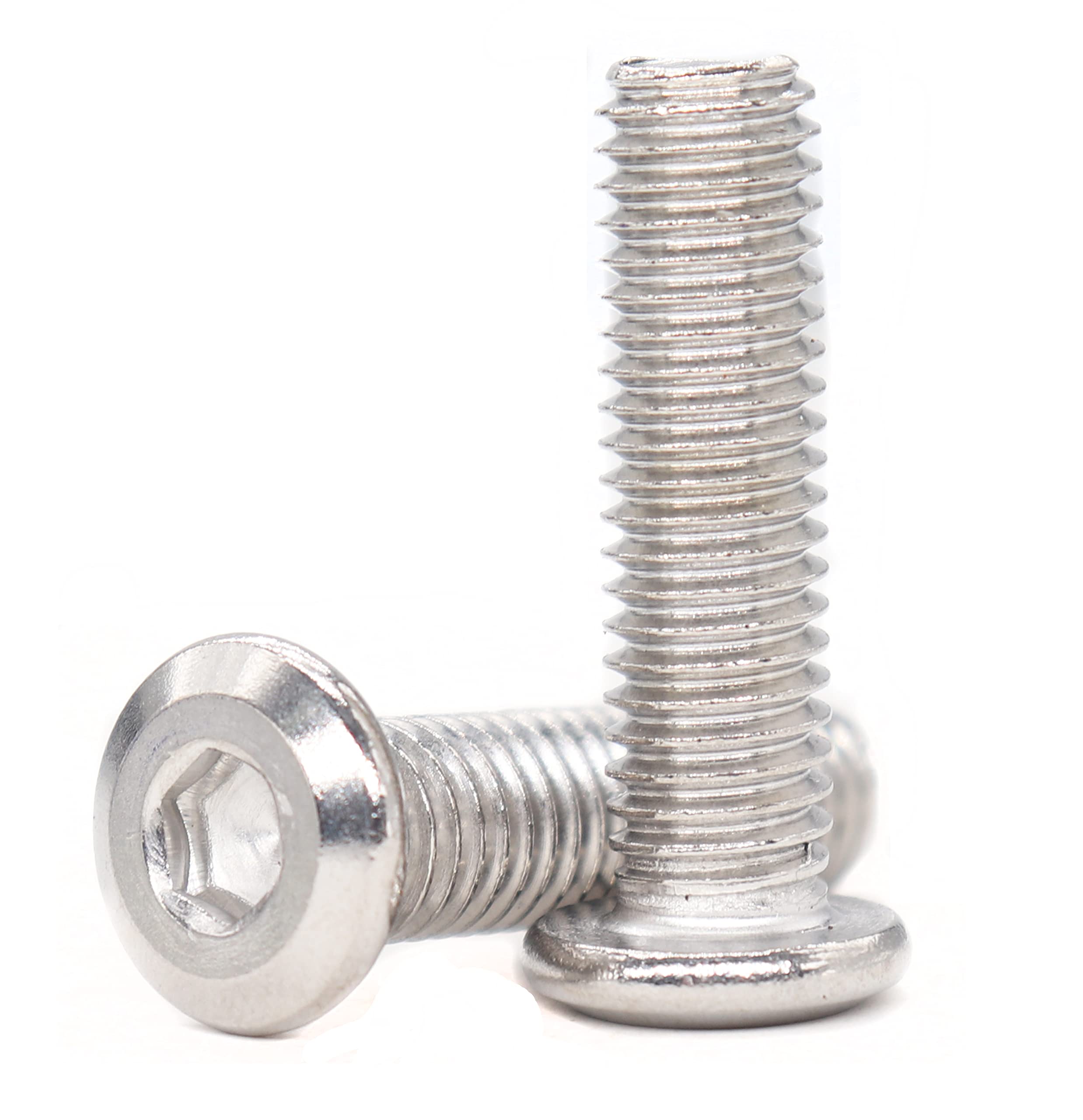 binifiMux 10pcs M8 x 50mm Rivet Countersunk Socket Cap Allen Head Bolts Screws Connecting for Furniture, 304 Stainless Steel