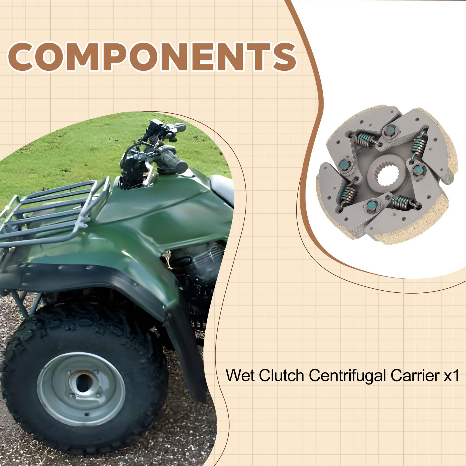 Kawasaki Prairie 300 Piston Rings Top End Gasket Kit 76mm Stock Bore 1999-2002 E - Foto 2