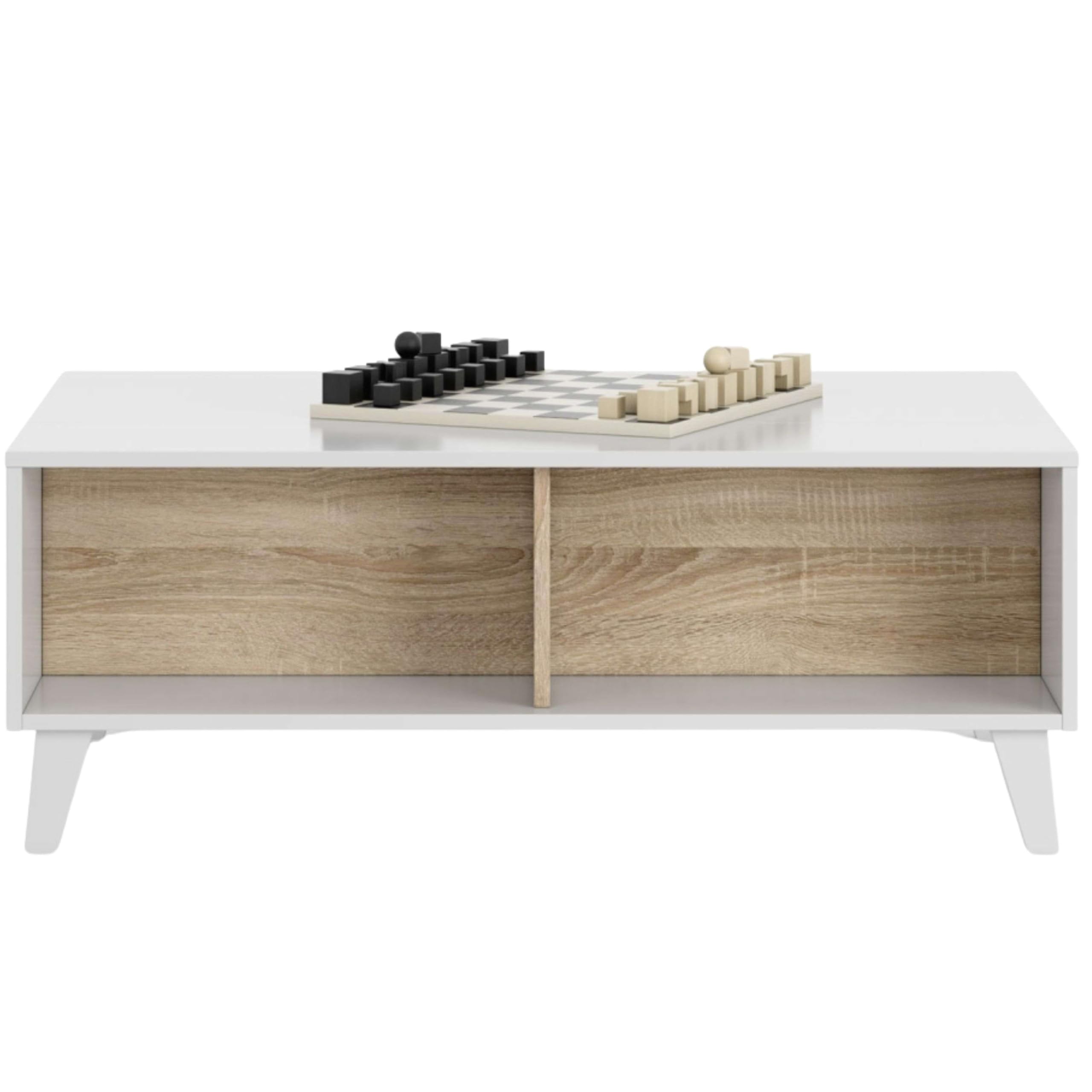 Miroytengo Conjunto Salón Comedor Estilo Moderno Mueble Modular Televisión Mesa Centro Elevable Aparador