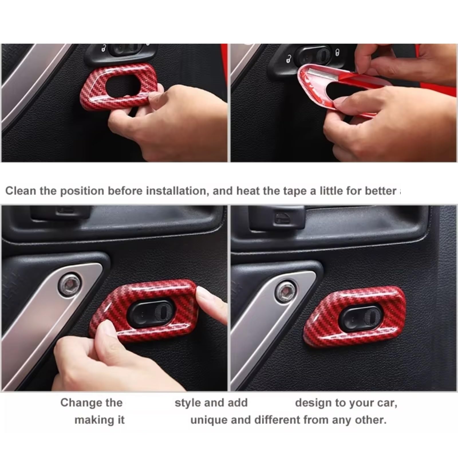 Adesivi Per Interruttori Auto Per Jeep Per Wrangler JK Adesivi Pulsanti