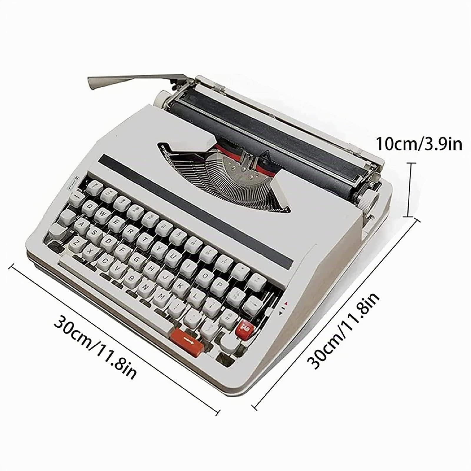 Macchina da Scrivere retrò, Macchina da Scrivere Manuale Portatile Tradizionale Vecchio Stile, per Appunti o Lettere o Scrittura Creativa, Regalo letterario per scrittori,Black
