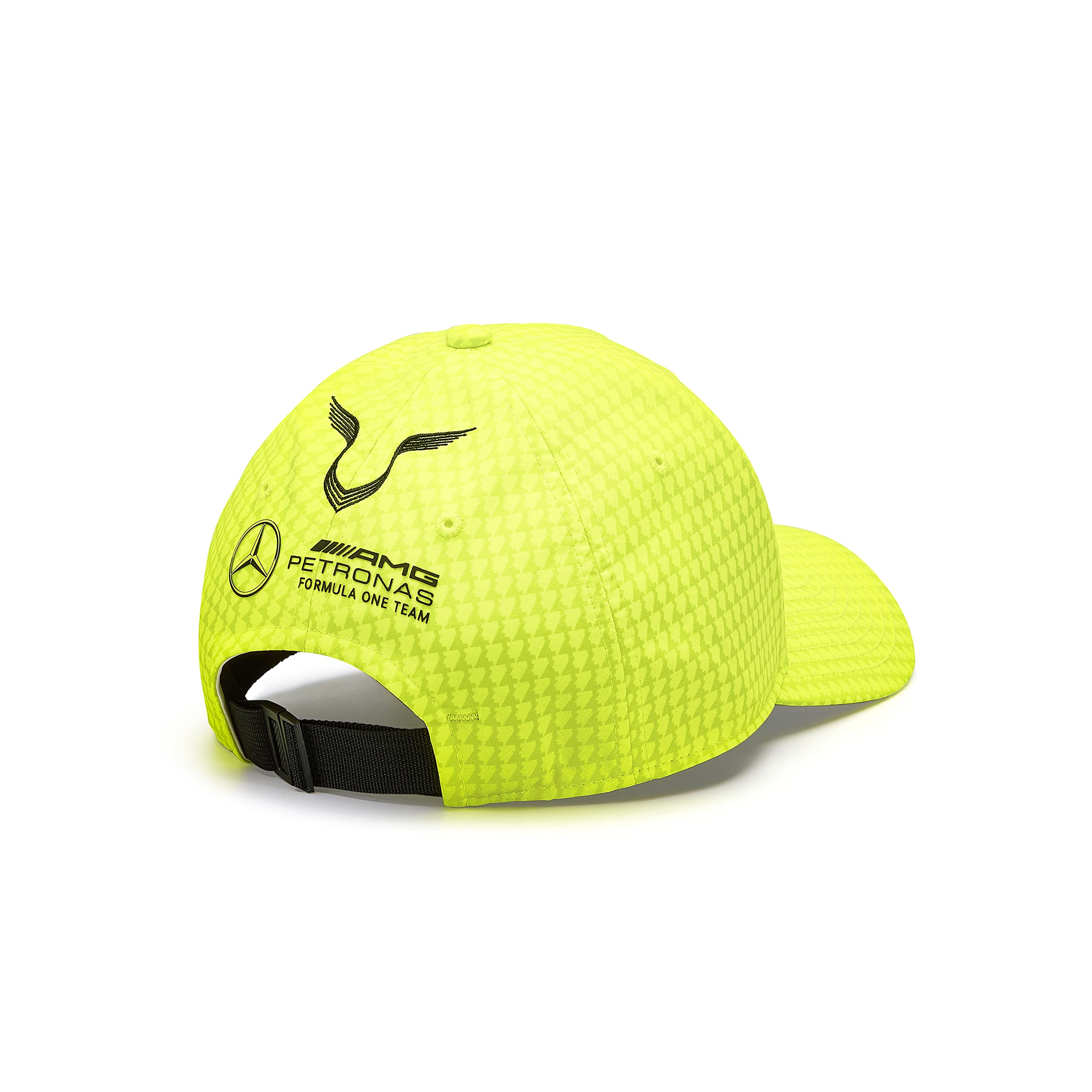Mercedes AMG Petronas Formula One Team - Gorra Infantil de Lewis Hamilton 2023 - Amarillo neón - Talla única