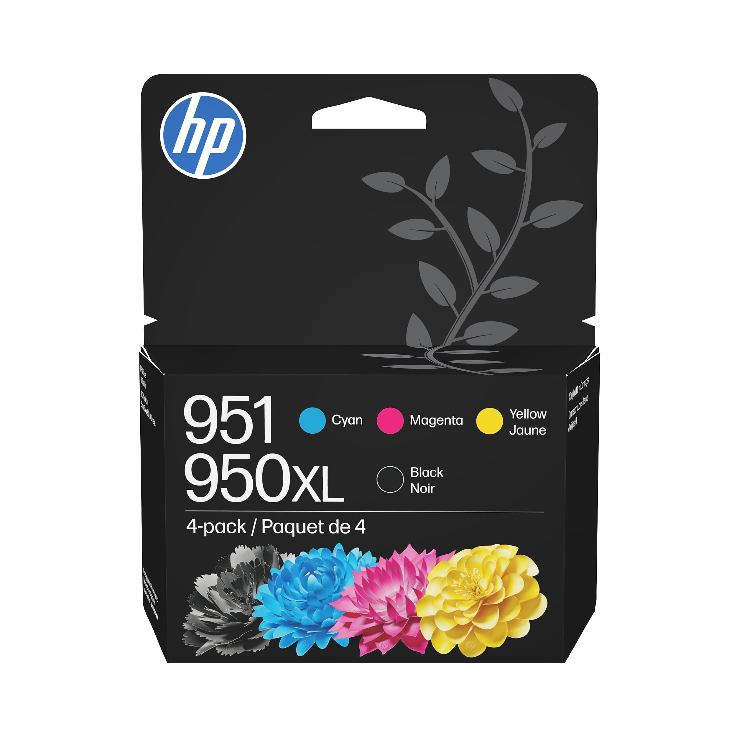 Photo 1 of HP 950XL Black + 951 Cyan, Magenta, Yellow Ink (Black XL + CMY) | Works OfficeJet 8600 OfficeJet Pro 251dw, 276dw, 8100, 8610, 8615, 8620, 8625, 8630 | C2P01FN
