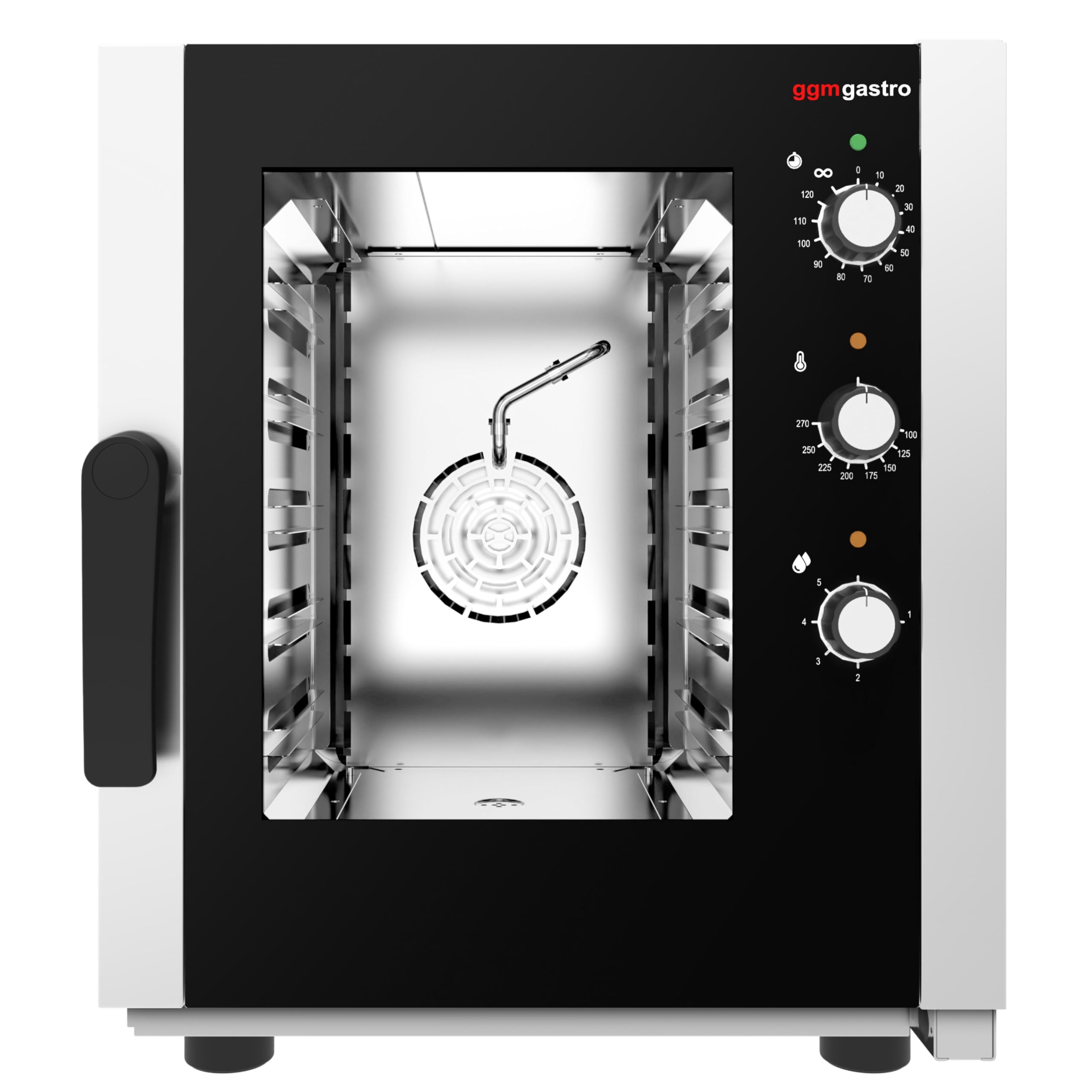 GGM Gastro Kombidämpfer 5x GN 2/3 Manuell | Ideal für den Dauereinsatz, hygienisches Edelstahldesign, einfache Reinigung, vielseitige Garfunktionen, platzsparend