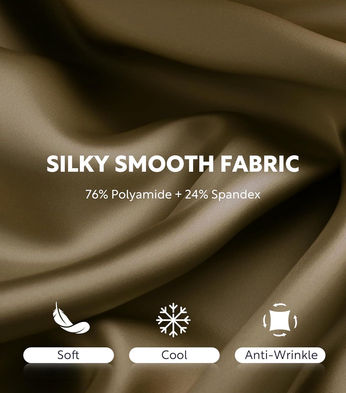 DAVID ARCHY Stretch Satin Boxers for Men, Silk Feeling Boxer Shorts, Breathable Loose Men's Underwear for Sleep 3 Pack - Image 2