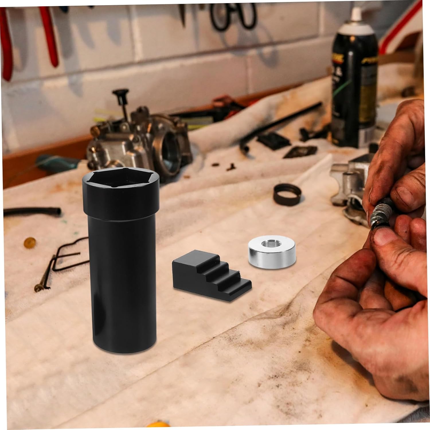 Davidson Sprocket Pulley Socket Wrench Twin Mainshaft Lock Nut Tool for Twins