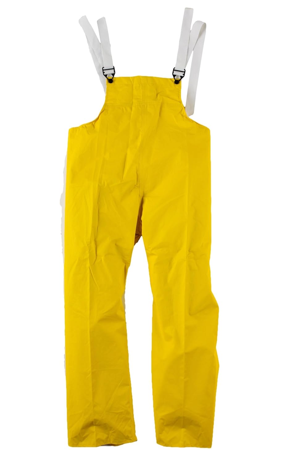 Neese 35BT Flame Resistant PVC/Nylon Universal 35 Bib Style Rain Trouser with Elastic Suspenders, Large, Yellow