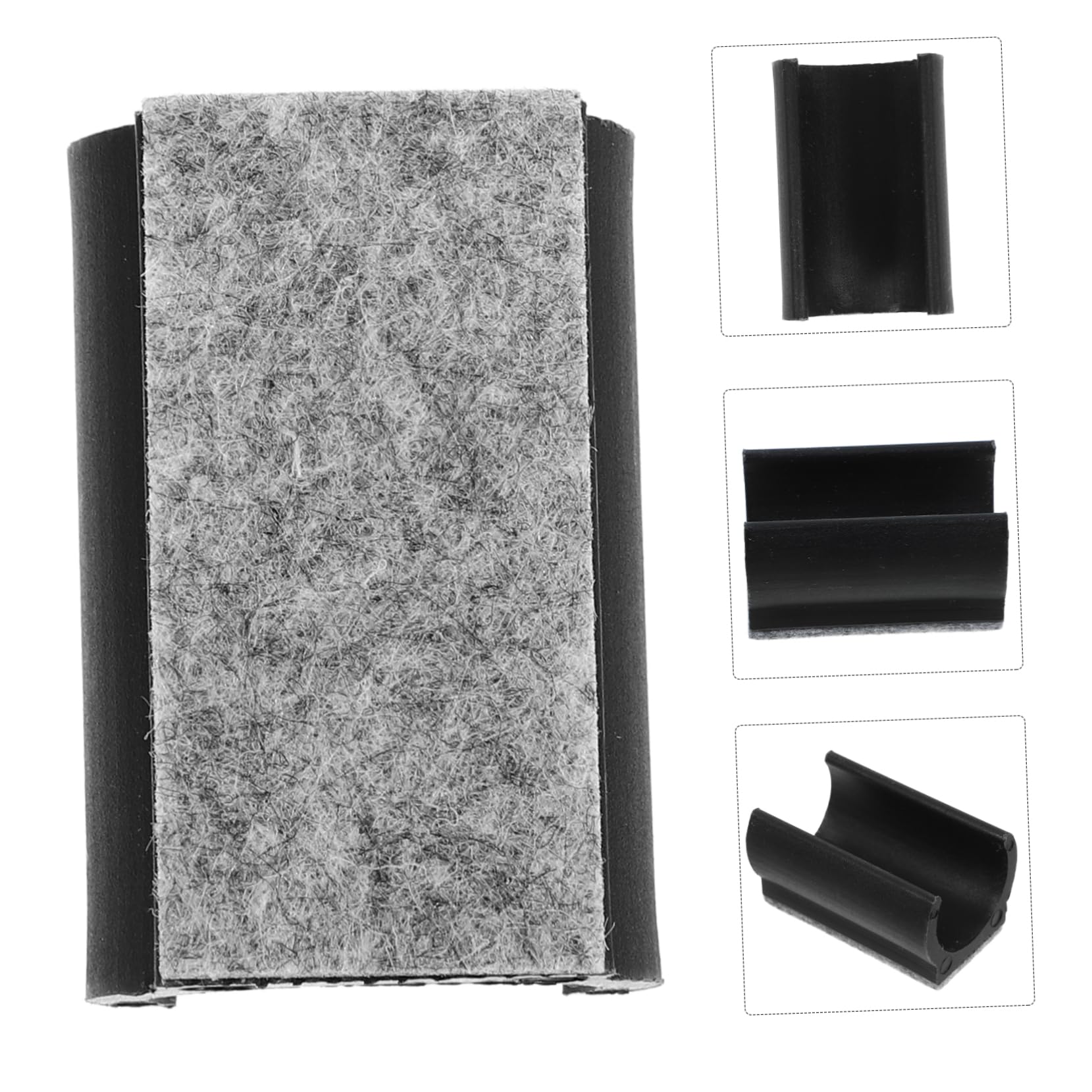 UKCOCO 30piezas Patas De Muebles U-Shaped Fieltro Antideslizante para Protección De Pisos De Tapones De Silla para Rayones y Deslizamientos